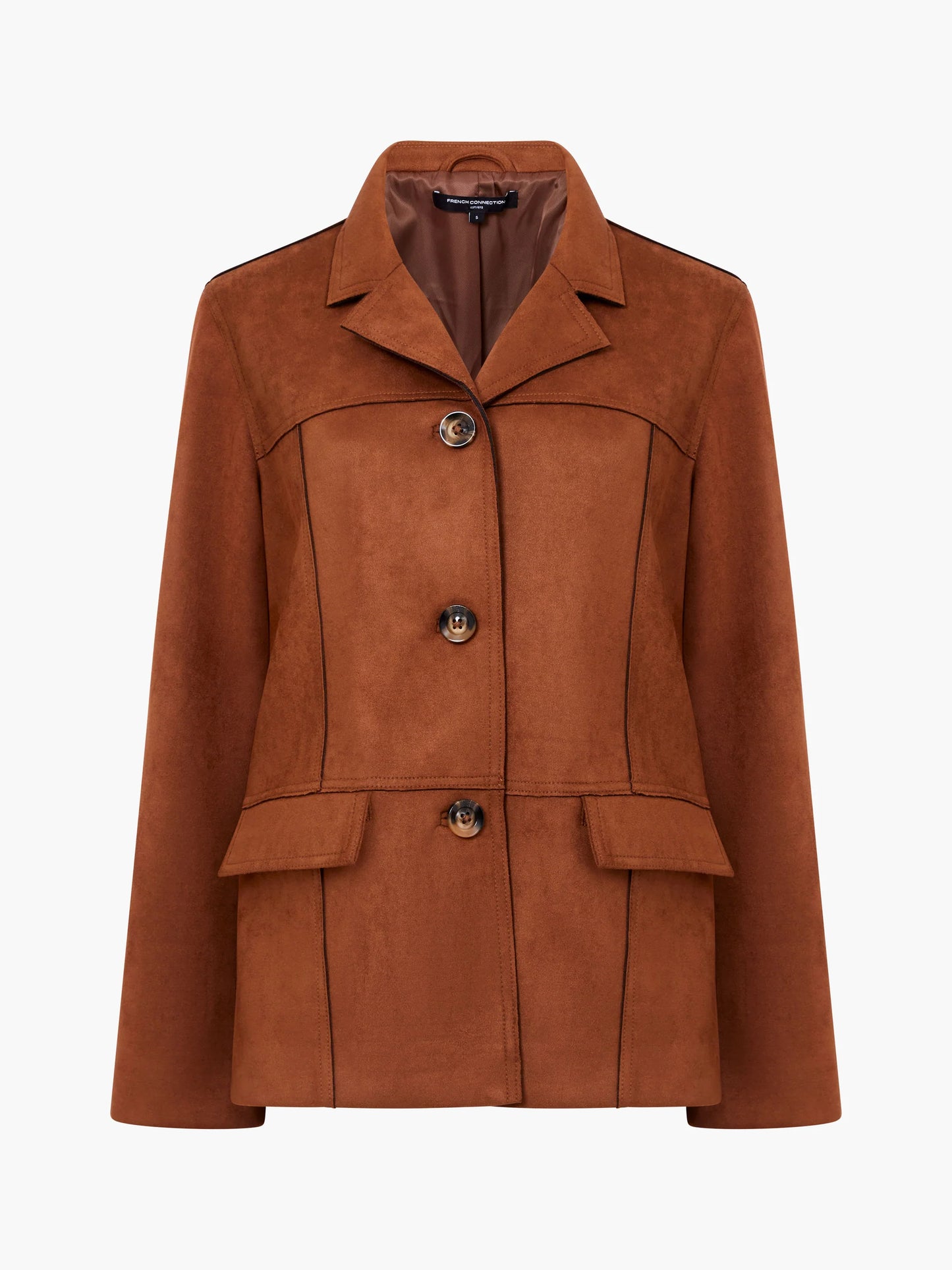 Laney Faux Suede Jacket - Tan