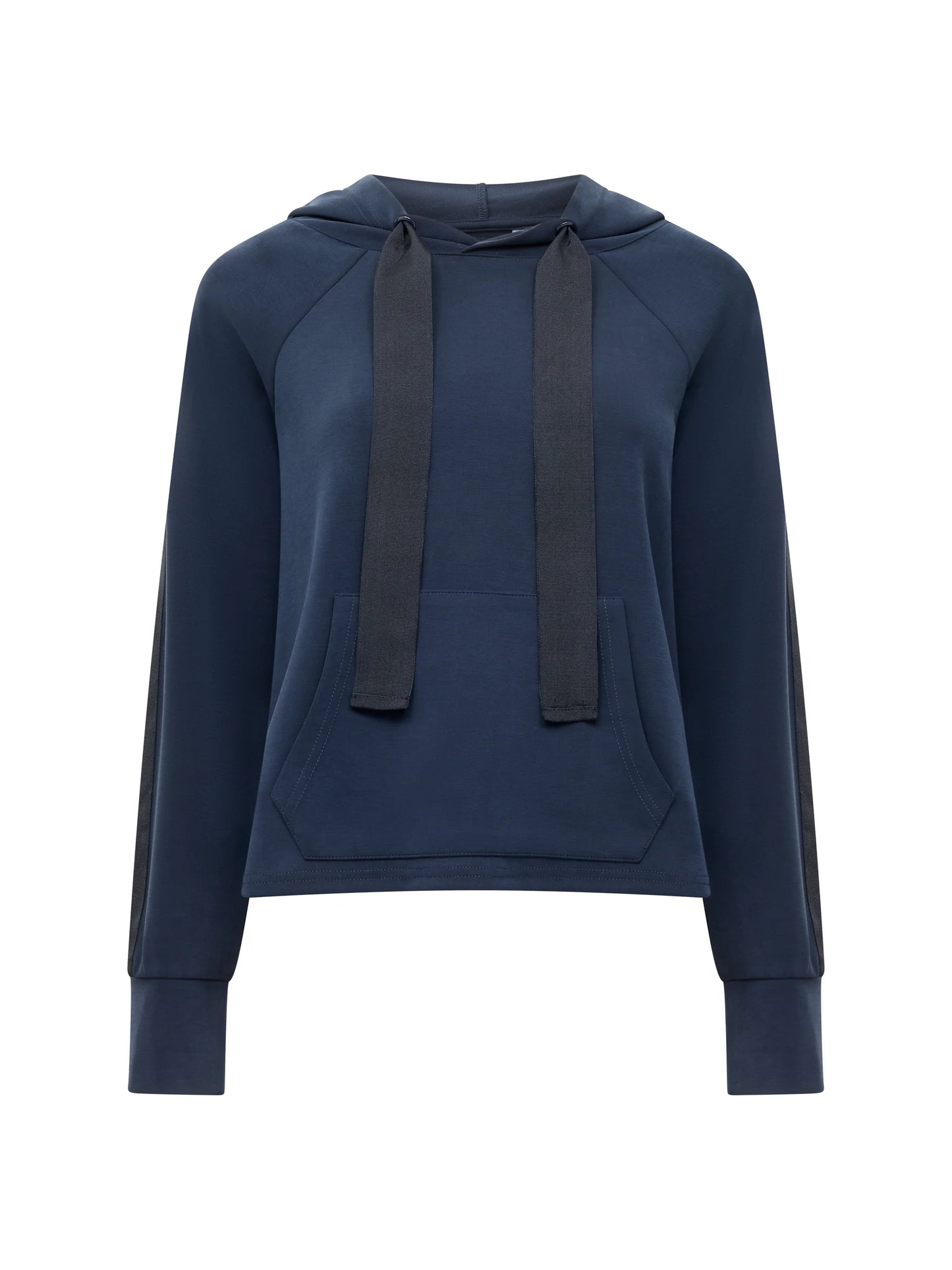 Wren Sleeve Trim Detail Hoodie - Navy/Black