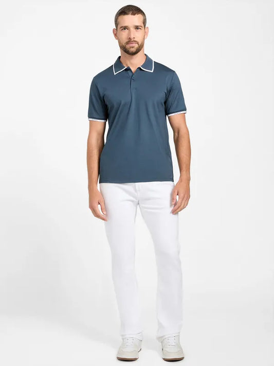 Pique Polo Shirt - Aqua