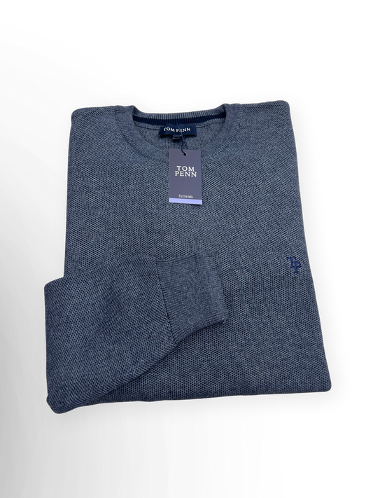 Crew Neck Knitwear - Indigo TP067K