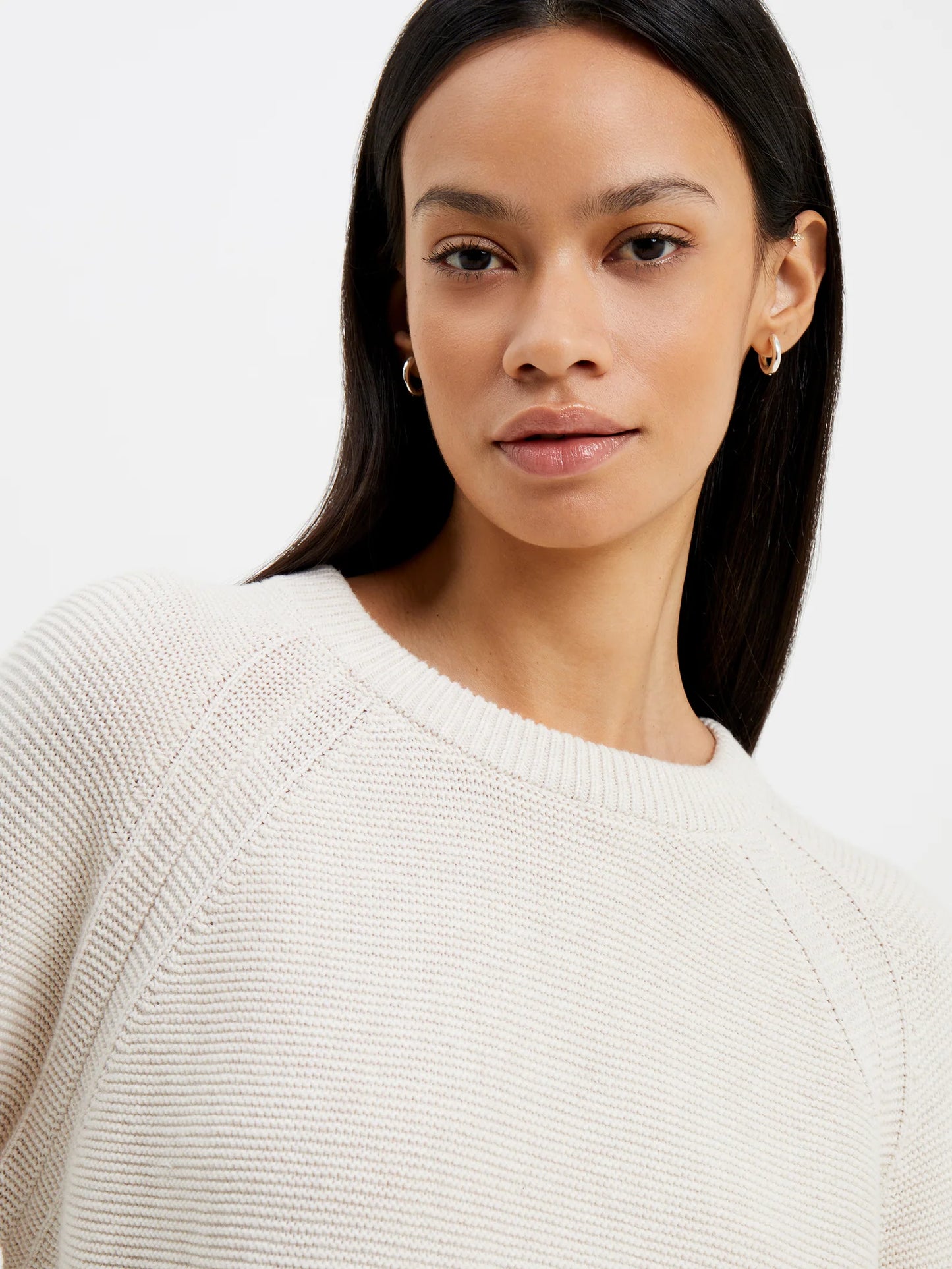 Lilly Mozart Crew Neck Jumper - Oatmeal Melange