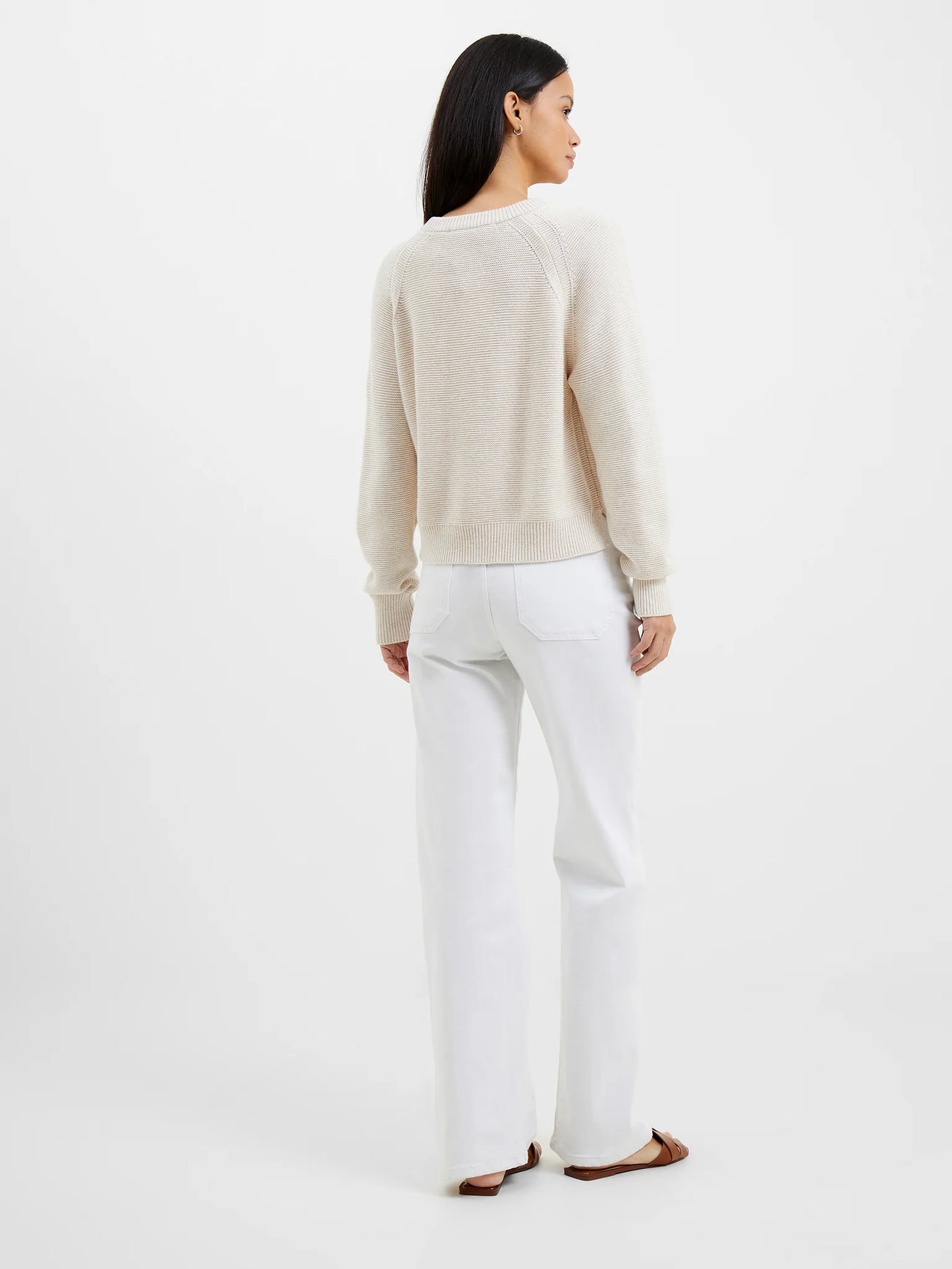 Lilly Mozart Crew Neck Jumper - Oatmeal Melange