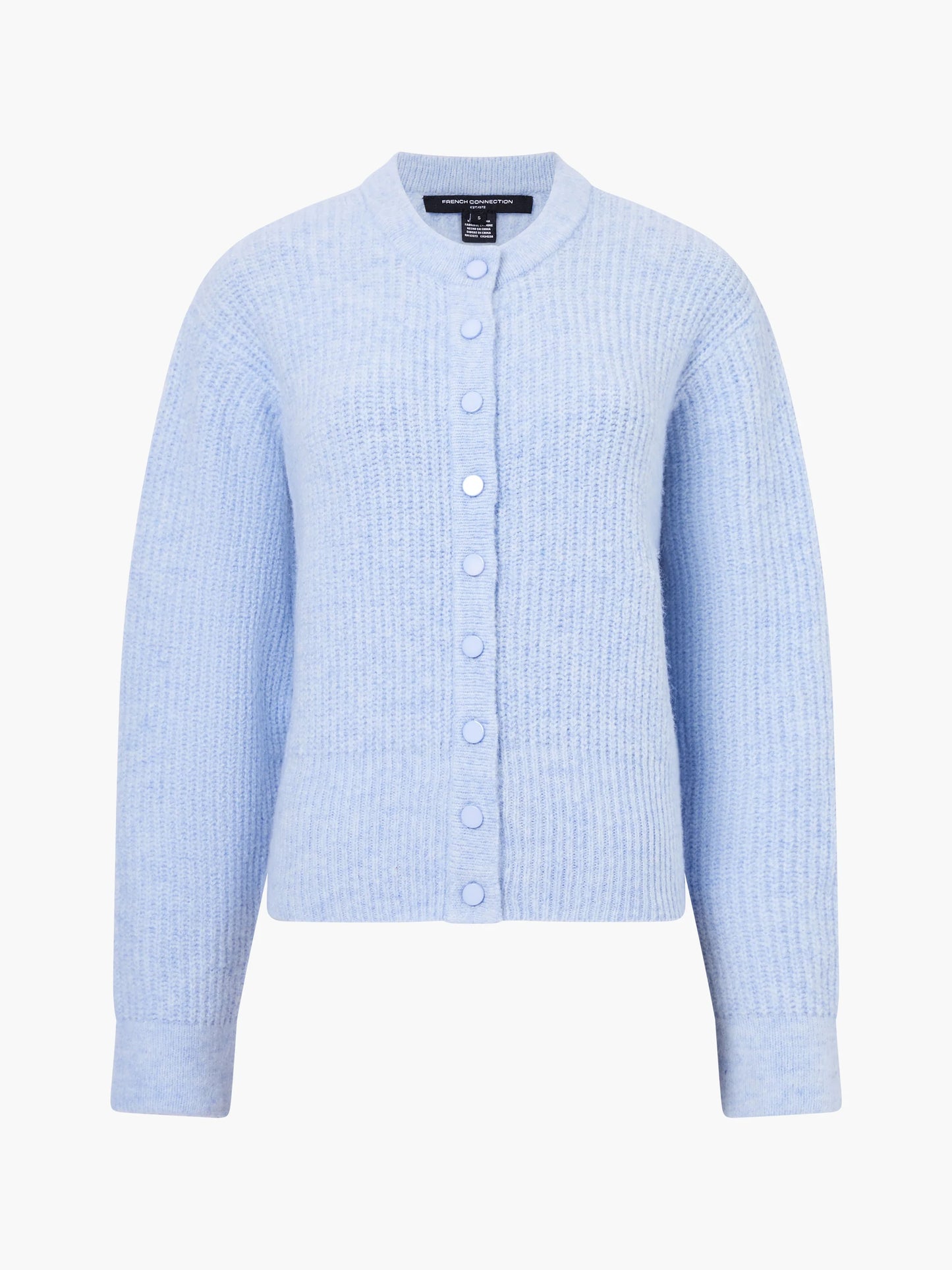Kezia Recycled Knit Long Sleeve Cardigan - Arctic Blue