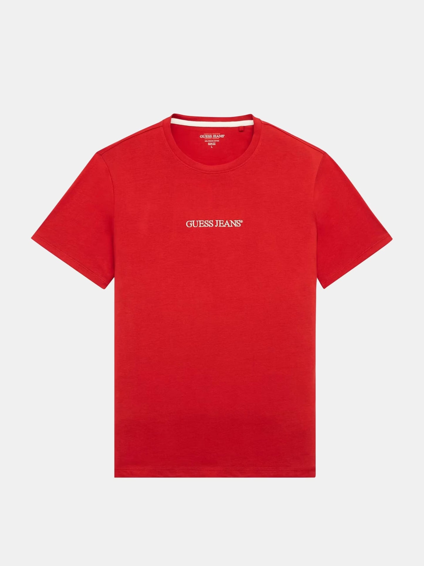 Slim Embroidered Logo T-Shirt - Red