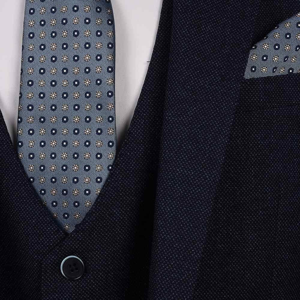 Tapered Fit Blue Birdseye M&M Jacket