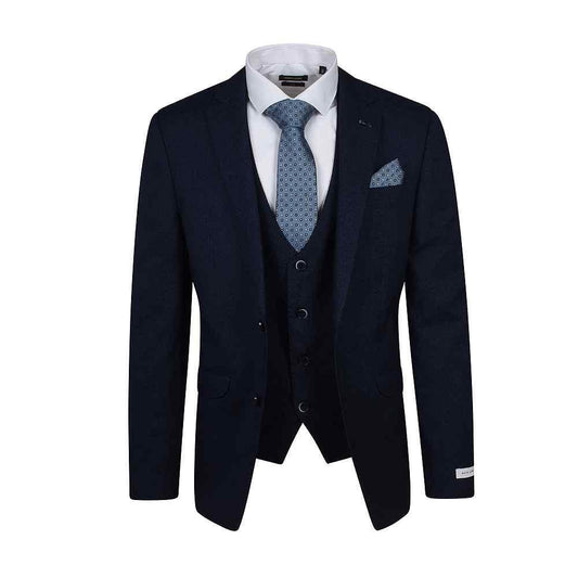 Tapered Fit Blue Birdseye M&M Jacket