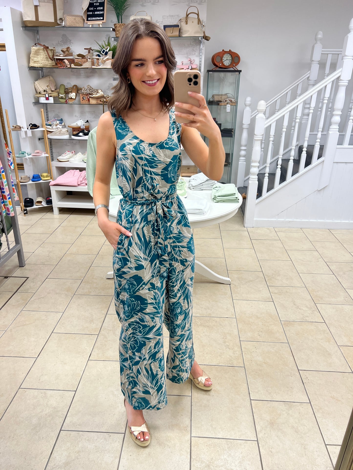 Tiffosi 'Tabaco' Jumpsuit - Green
