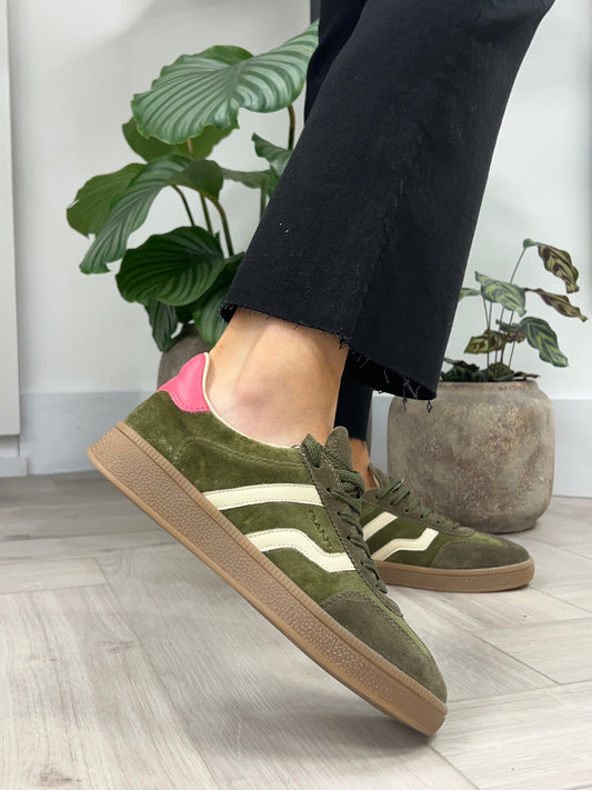 GANT Cuzima Sneaker - Dark Olive / Rapture Rose