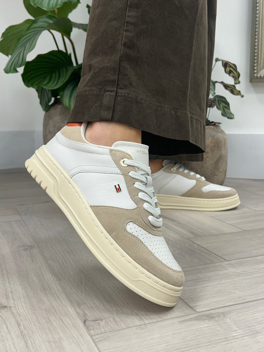 Suede Cupsole Trainers - Classic Beige