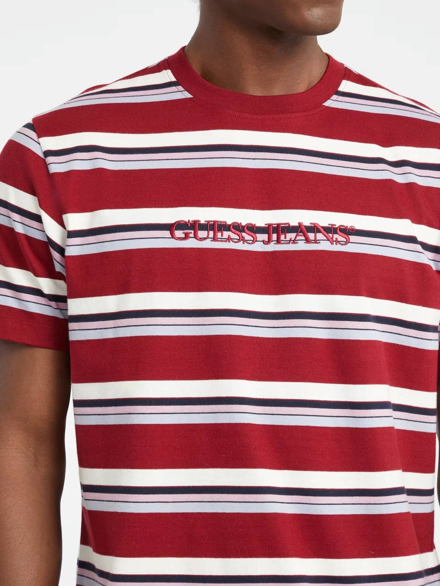 Regular Jersey Striped T-Shirt - Red