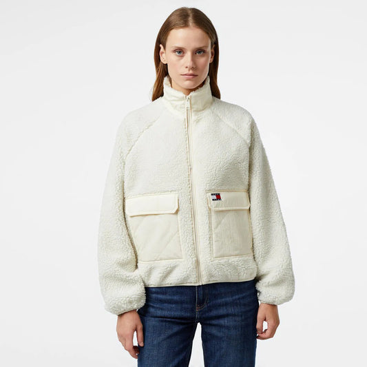 Cropped Teddy Fleeced Jacket - YBH