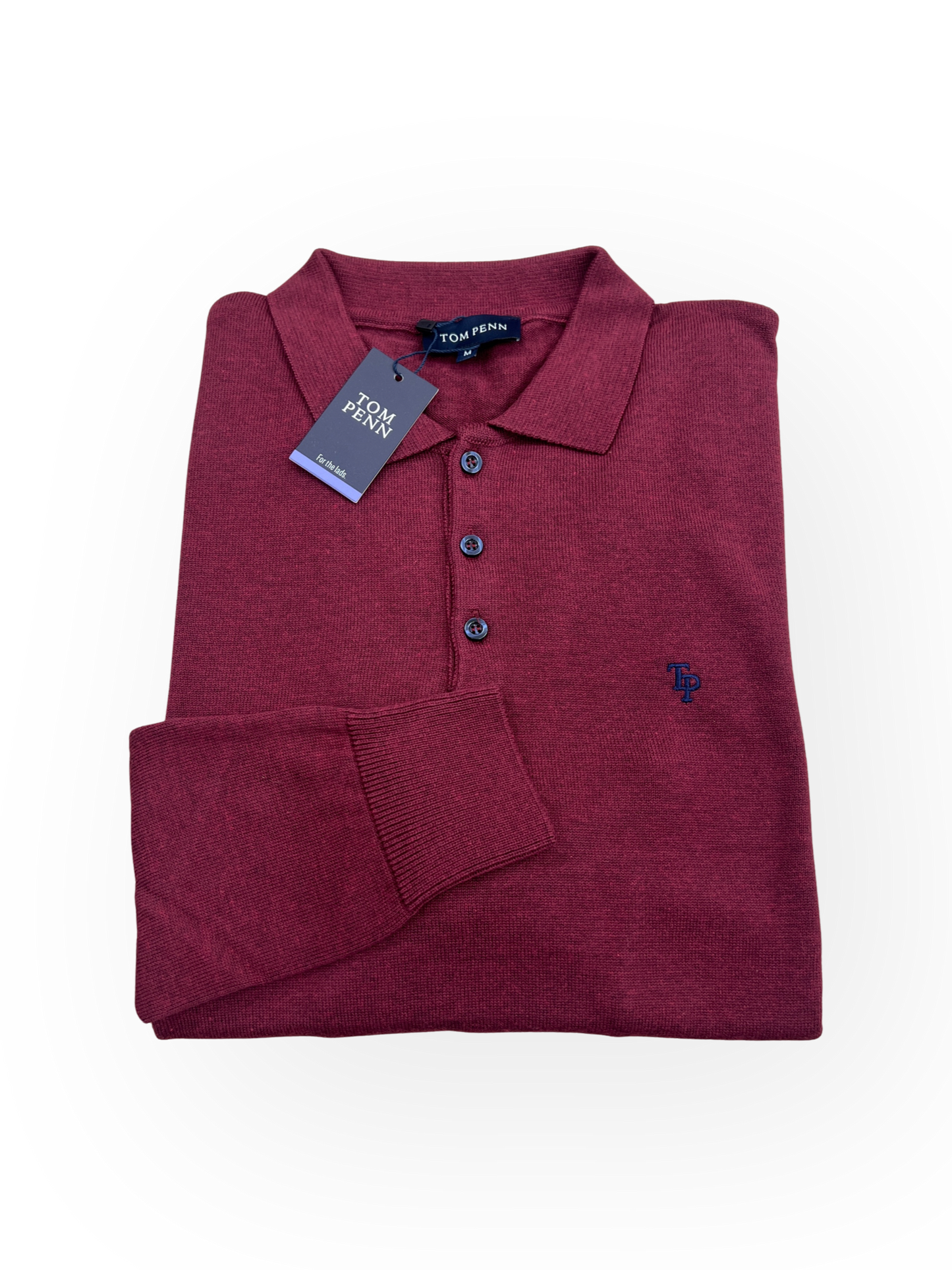 Knitted Polo - Burgundy TP055