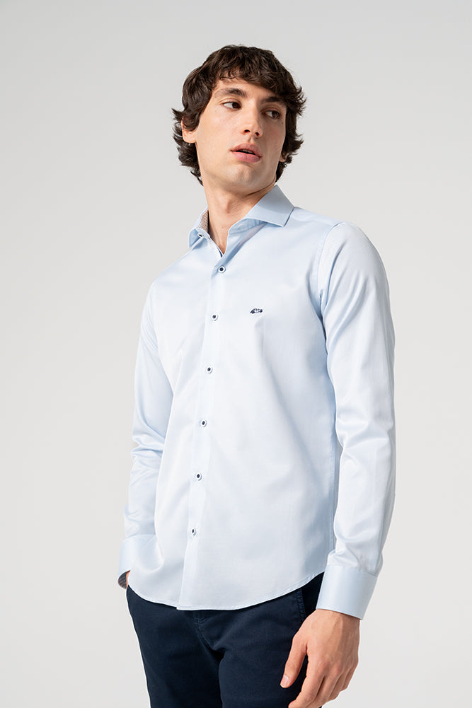 Dario Beltran 'Agramo' LS Shirt - Blue