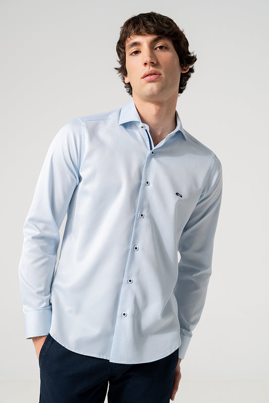 Dario Beltran 'Agramo' LS Shirt - Blue