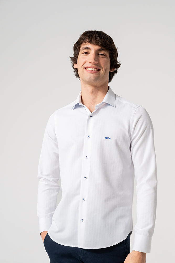 Dario Beltran 'Alforo' LS Shirt - White