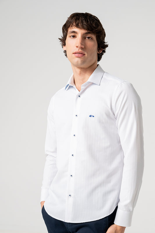 Dario Beltran 'Alforo' LS Shirt - White