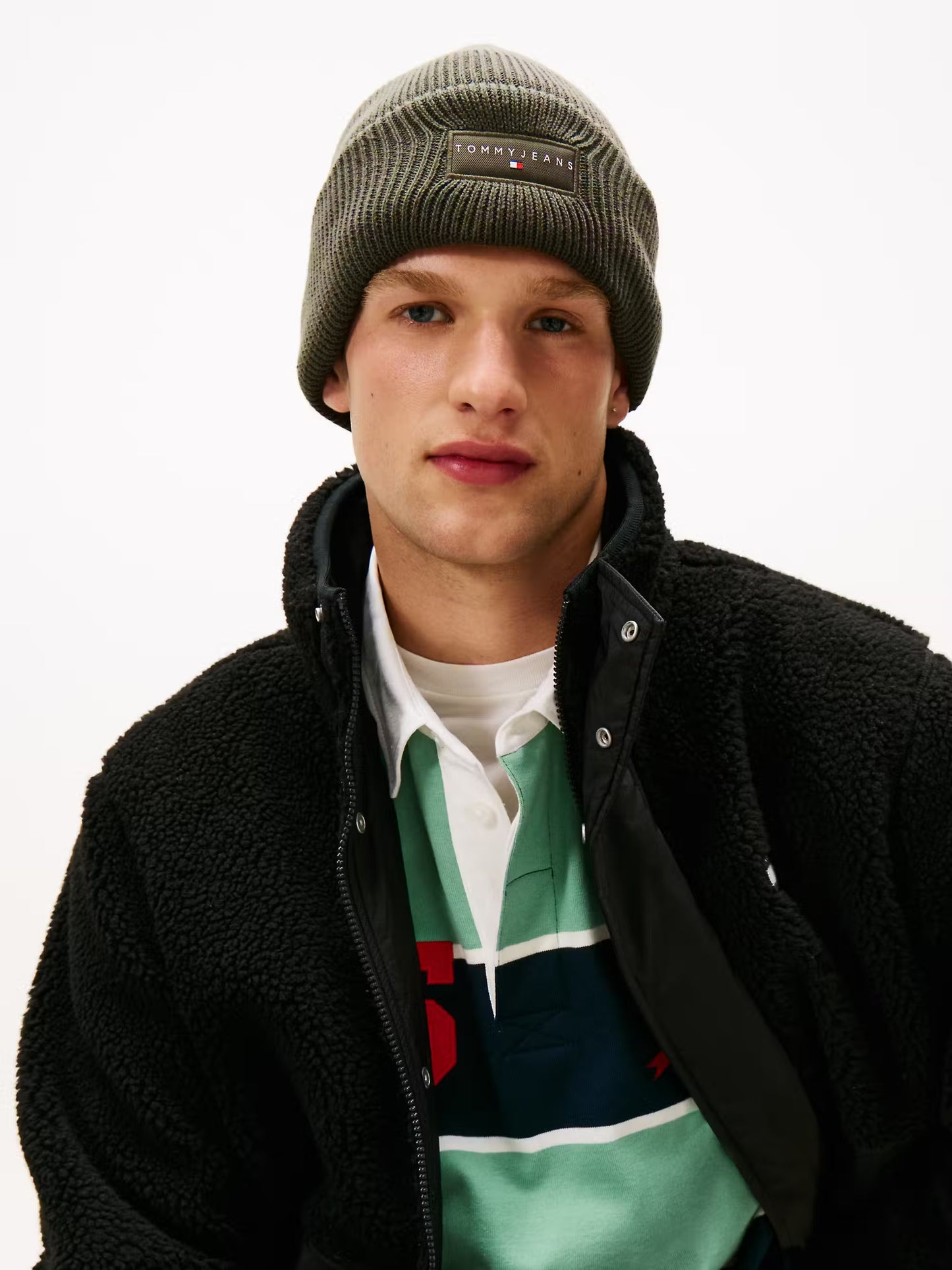 TJM Linear Logo Beanie - Utility Sage