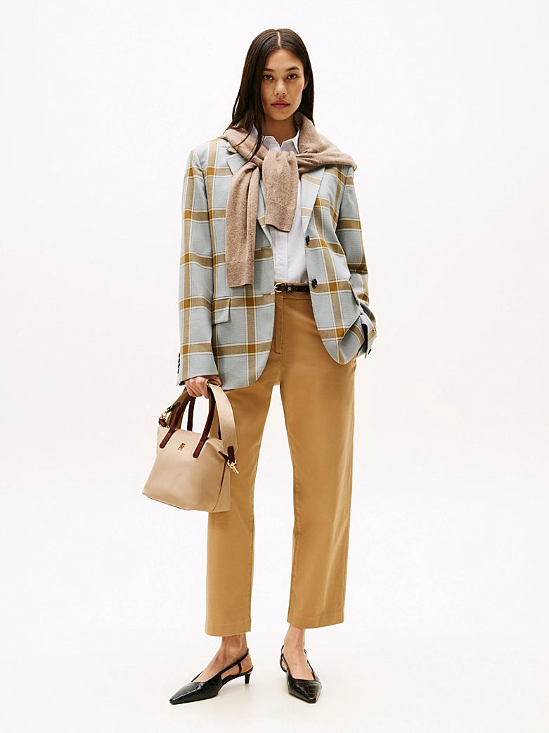 Webbing Crossbody Tote Bag - Sandalwood
