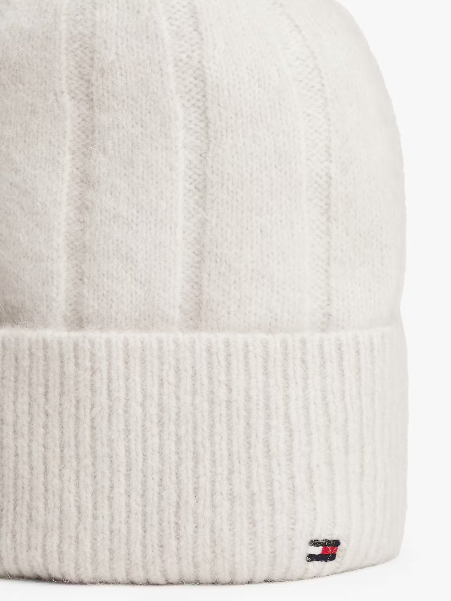 TH Flag Fluffy Beanie - Grey Whisper