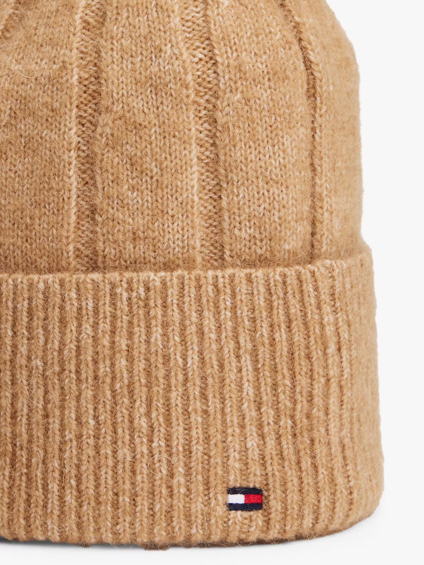 TH Flag Fluffy Beanie - Safari Canvas