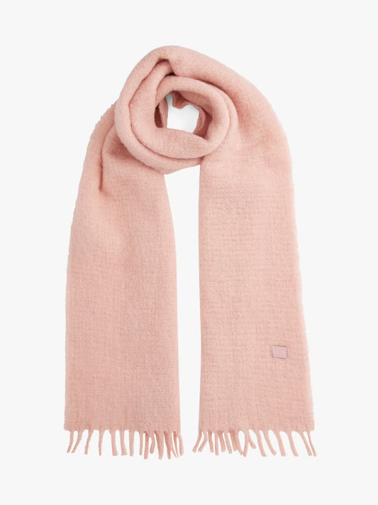 TJW Heritage Wool Blend Scarf - Delicate Pink