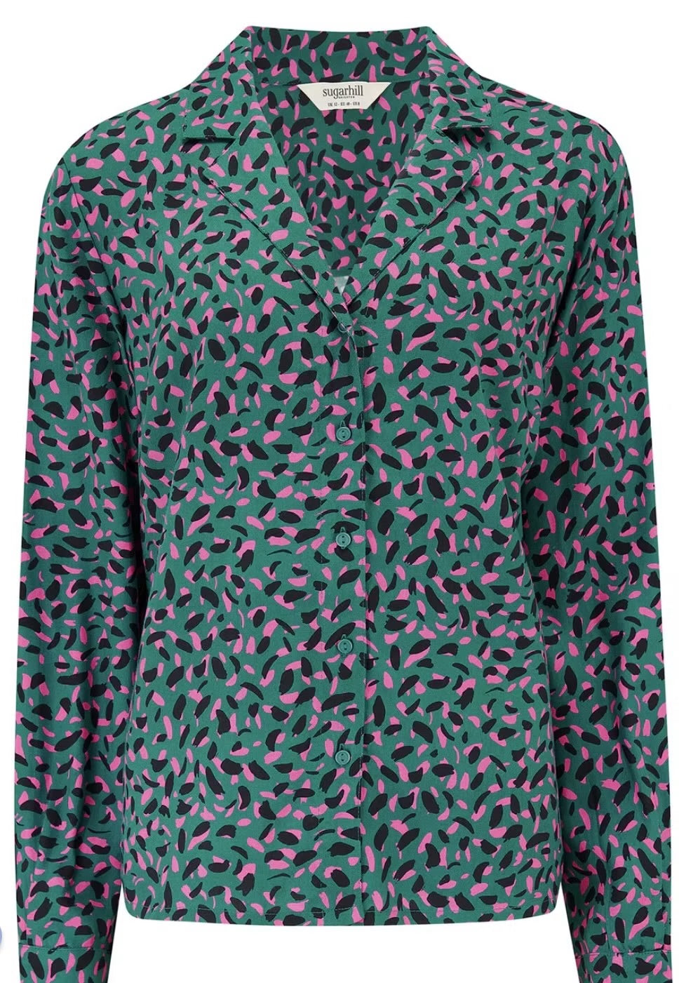 Micah Revere Shirt - Green, Layered Spot