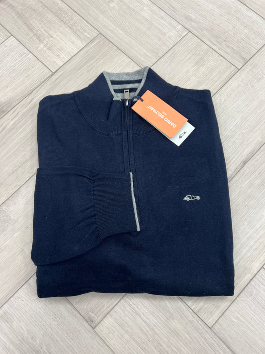 Dario Beltran 1/4 Zip  - Dark Navy