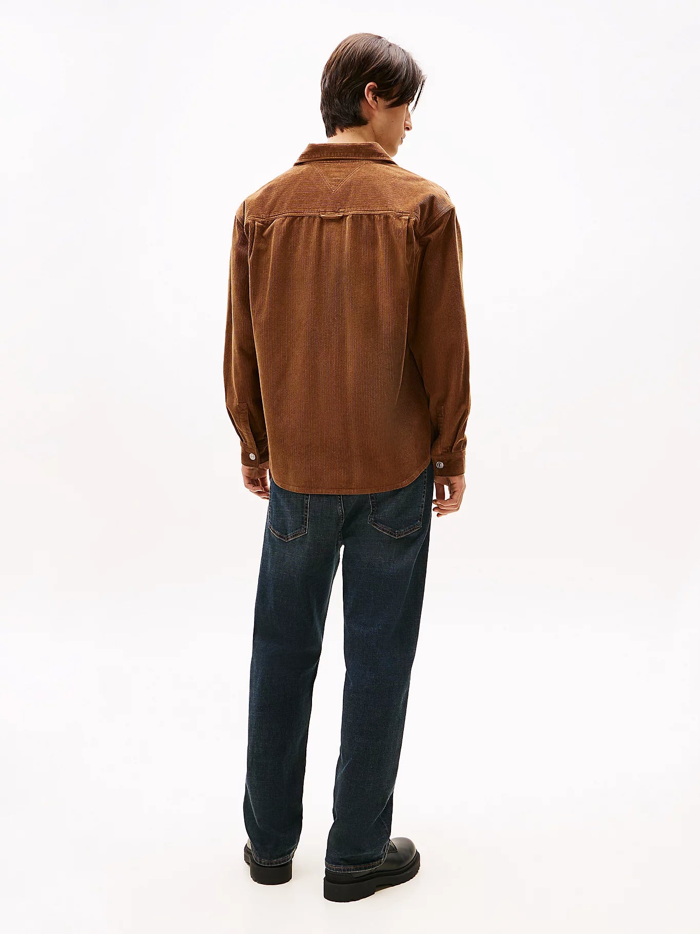Logo Relaxed Fit Corduroy Shirt - Pecan Nut