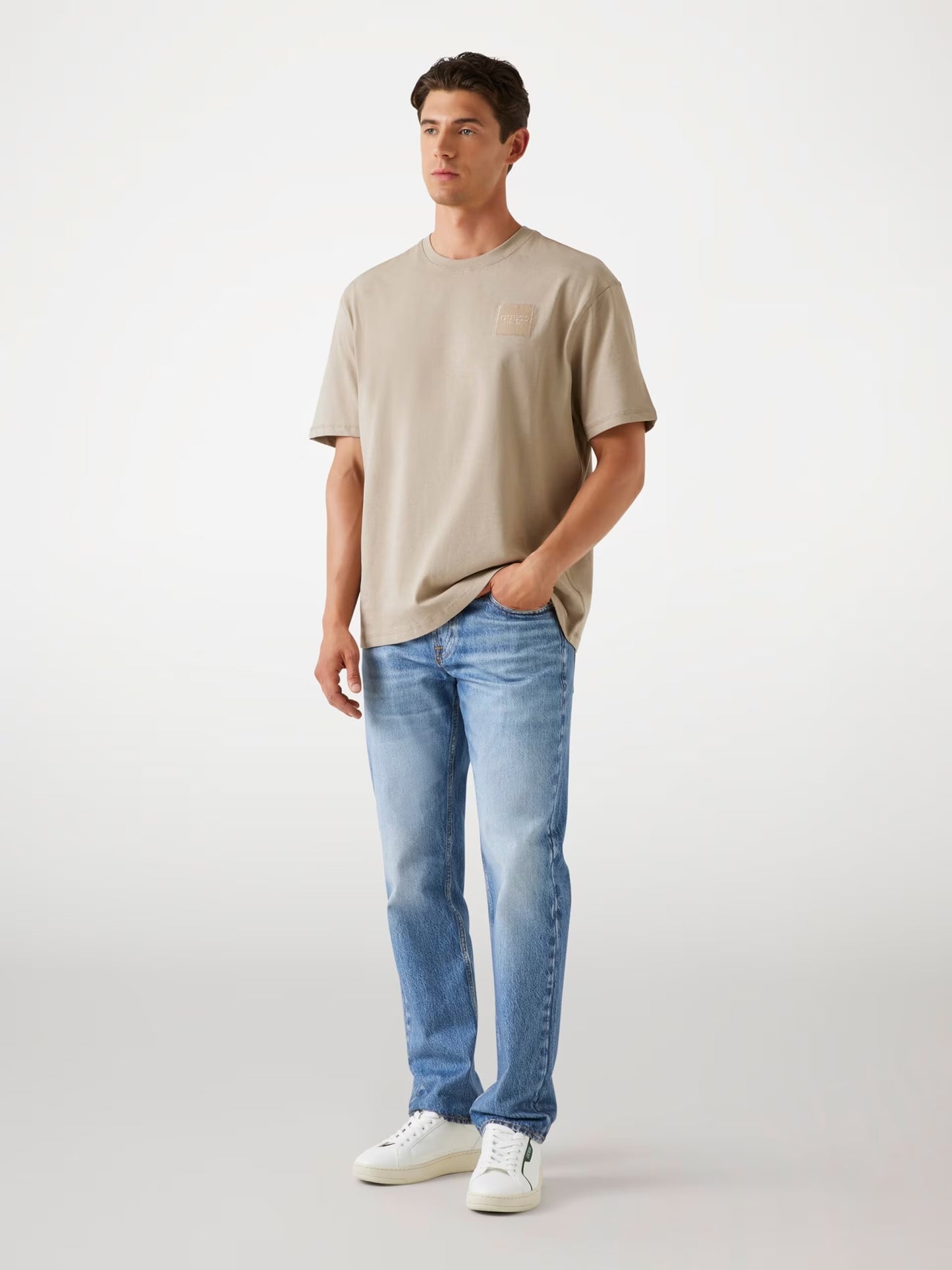 Oversized Fit T-Shirt - Beige