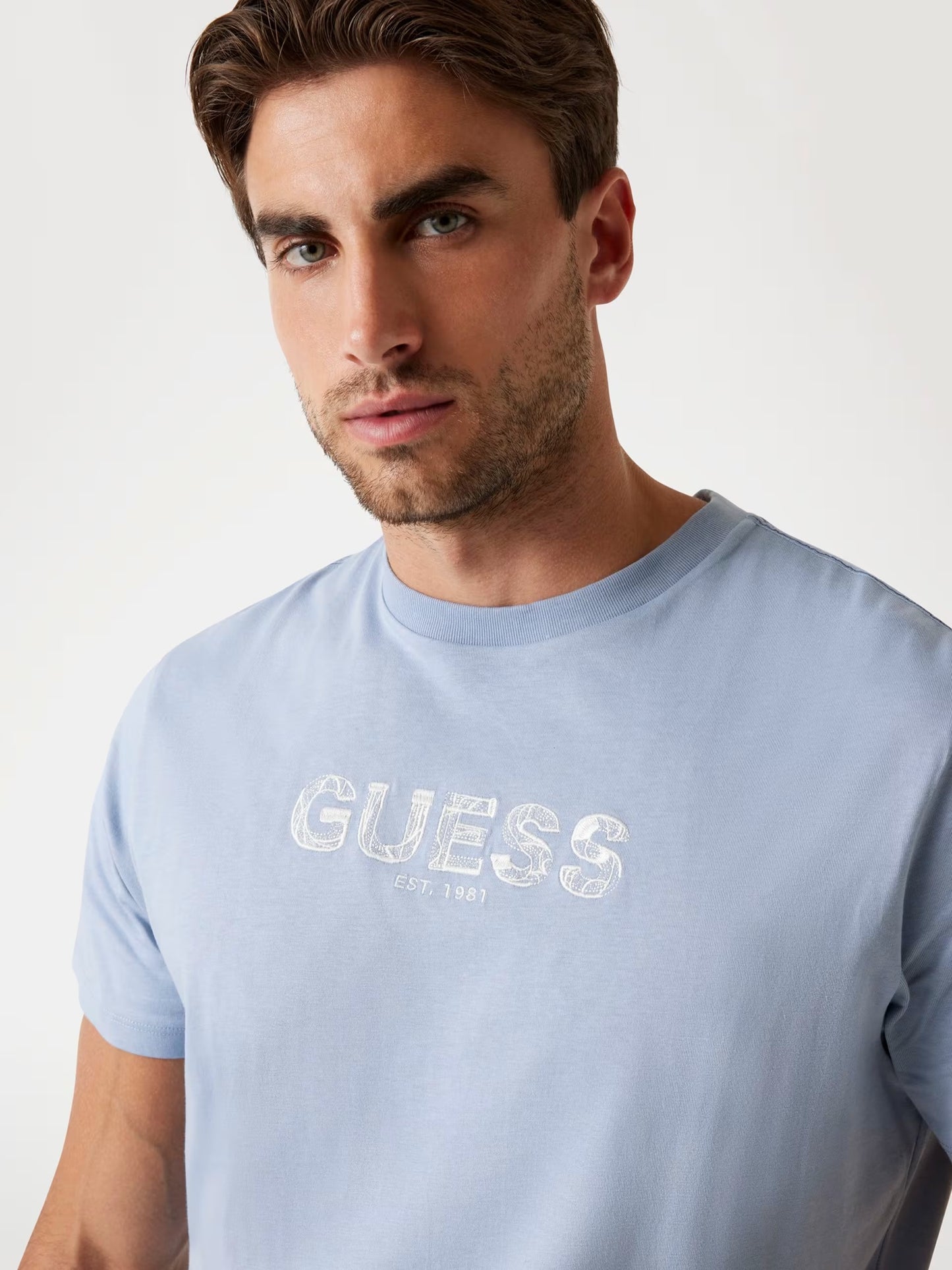 Embroidered Logo T-Shirt - Light Blue