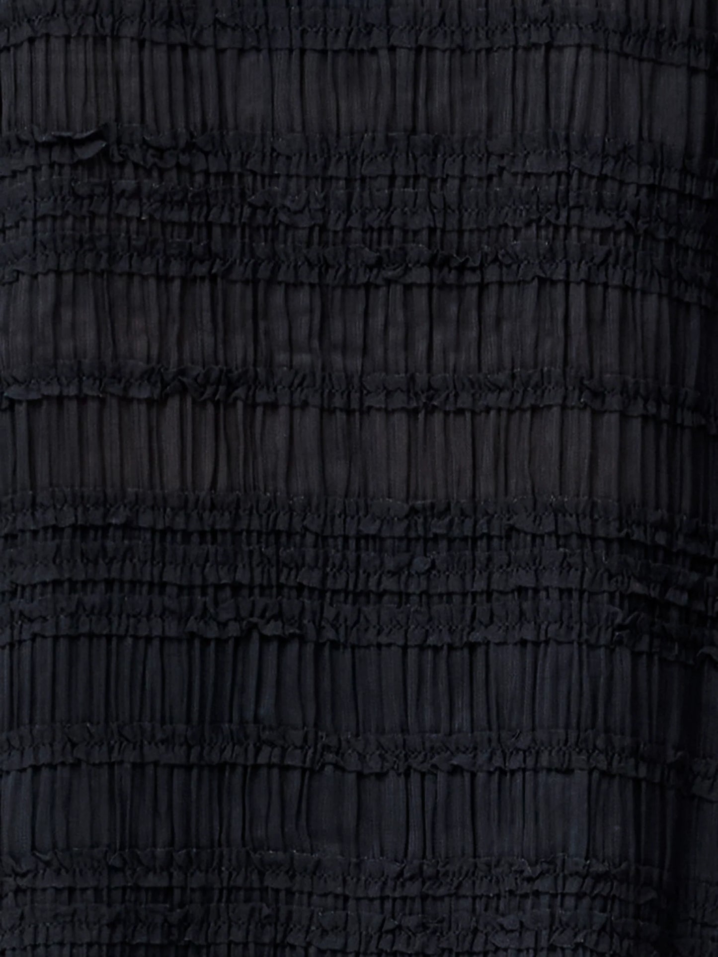 Canary Pleated Long Sleeve Shirt - Black