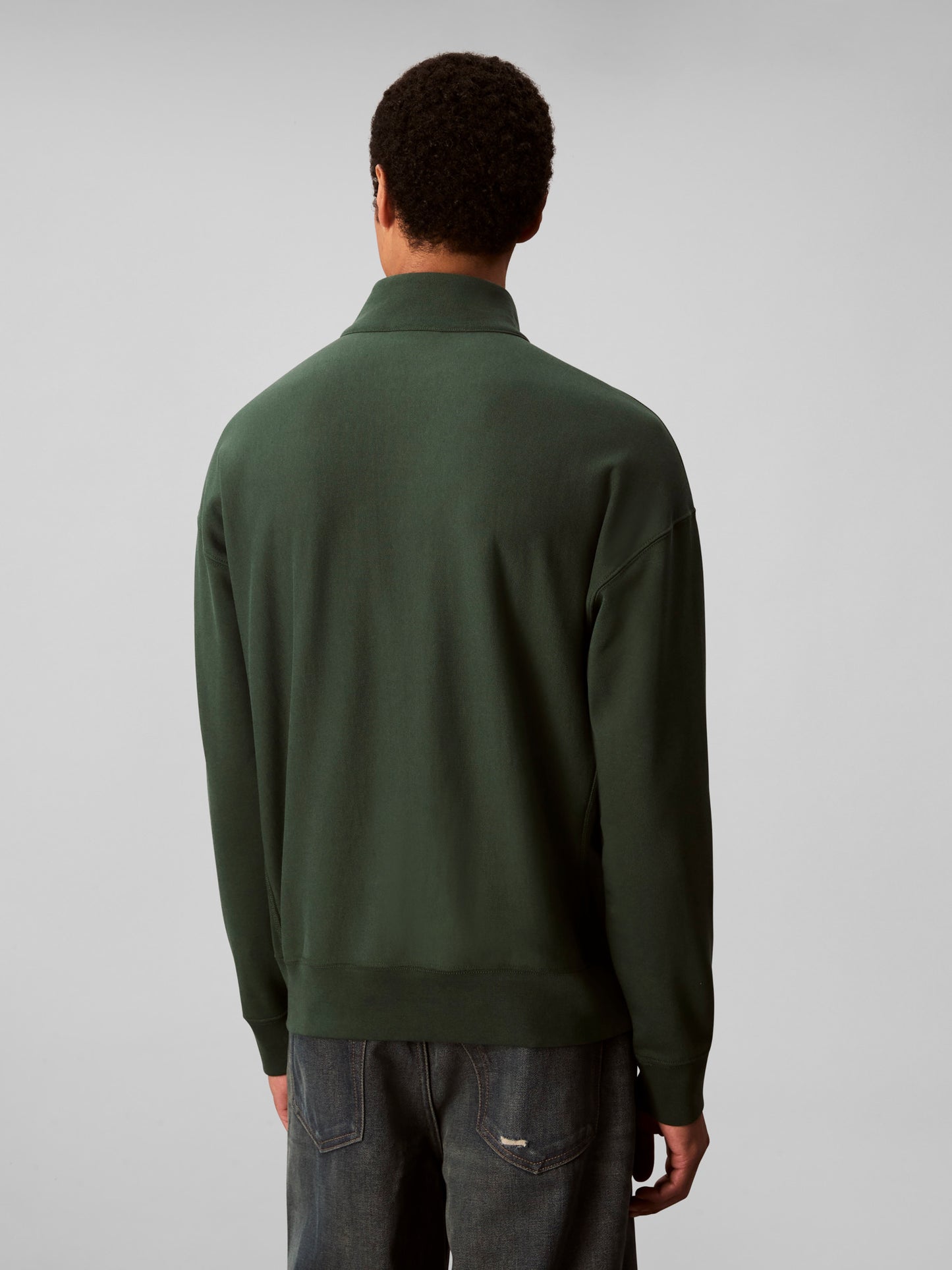 Terry Micro Monologo 1-4 Zip Sweatshirt - Sycamore