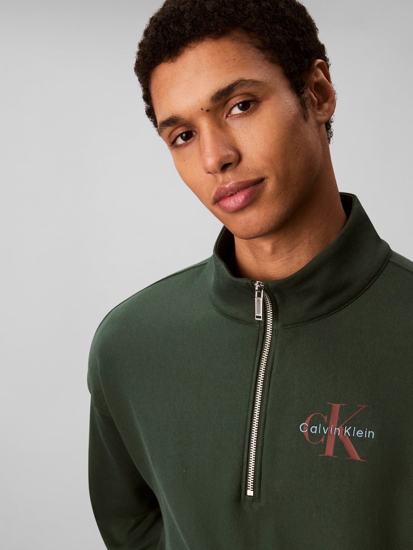 Terry Micro Monologo 1-4 Zip Sweatshirt - Sycamore