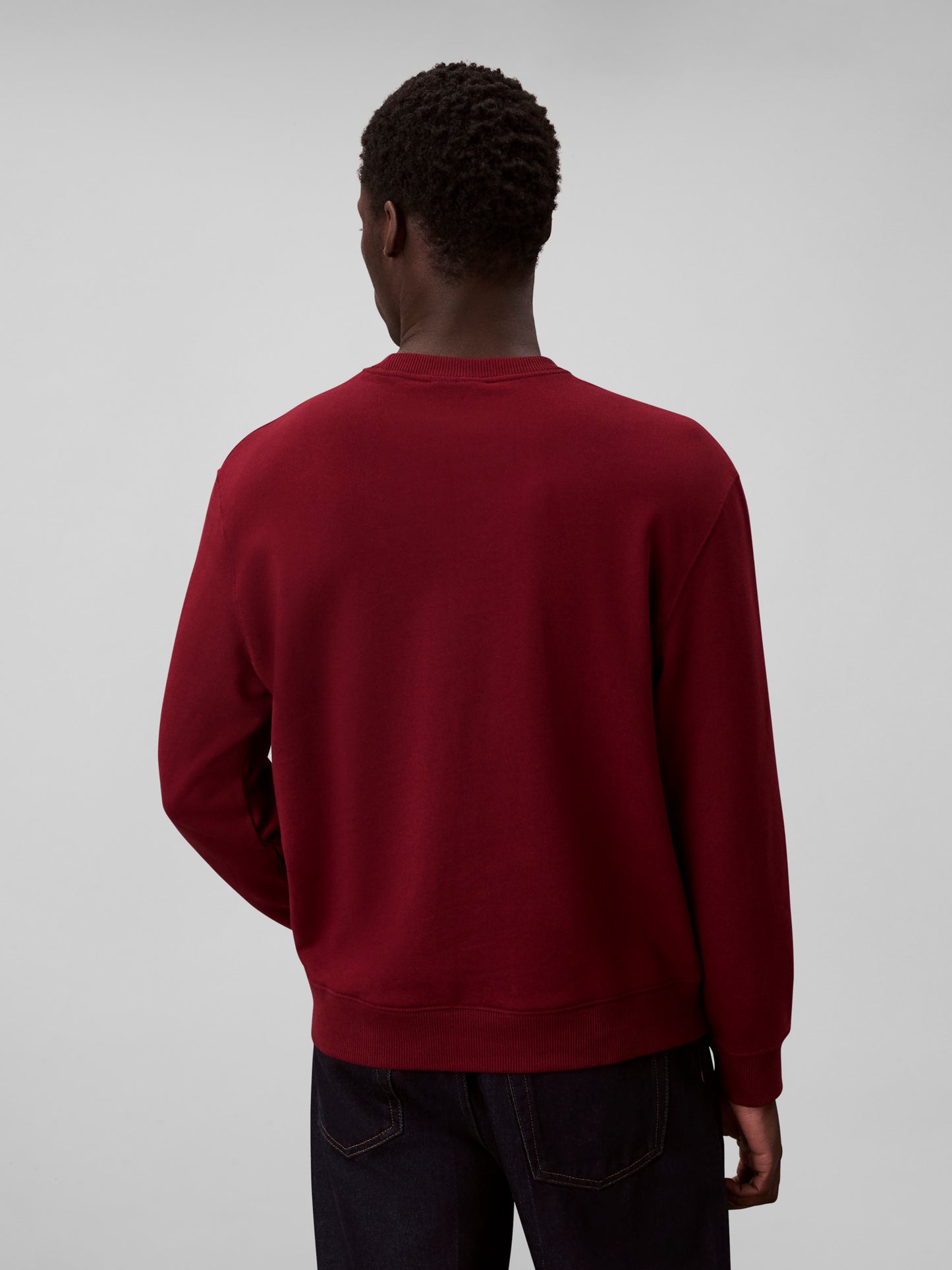 Terry Monologo Cotton Sweatshirt - Renaissance Red