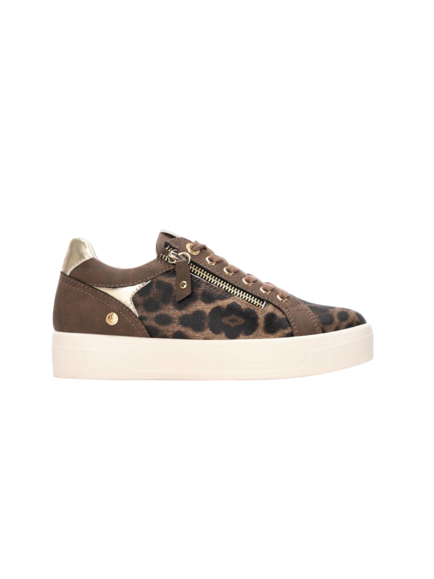 XTI 144161 Leopard Trainer - Taupe