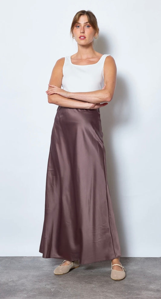 Evie Skirt - Taupe