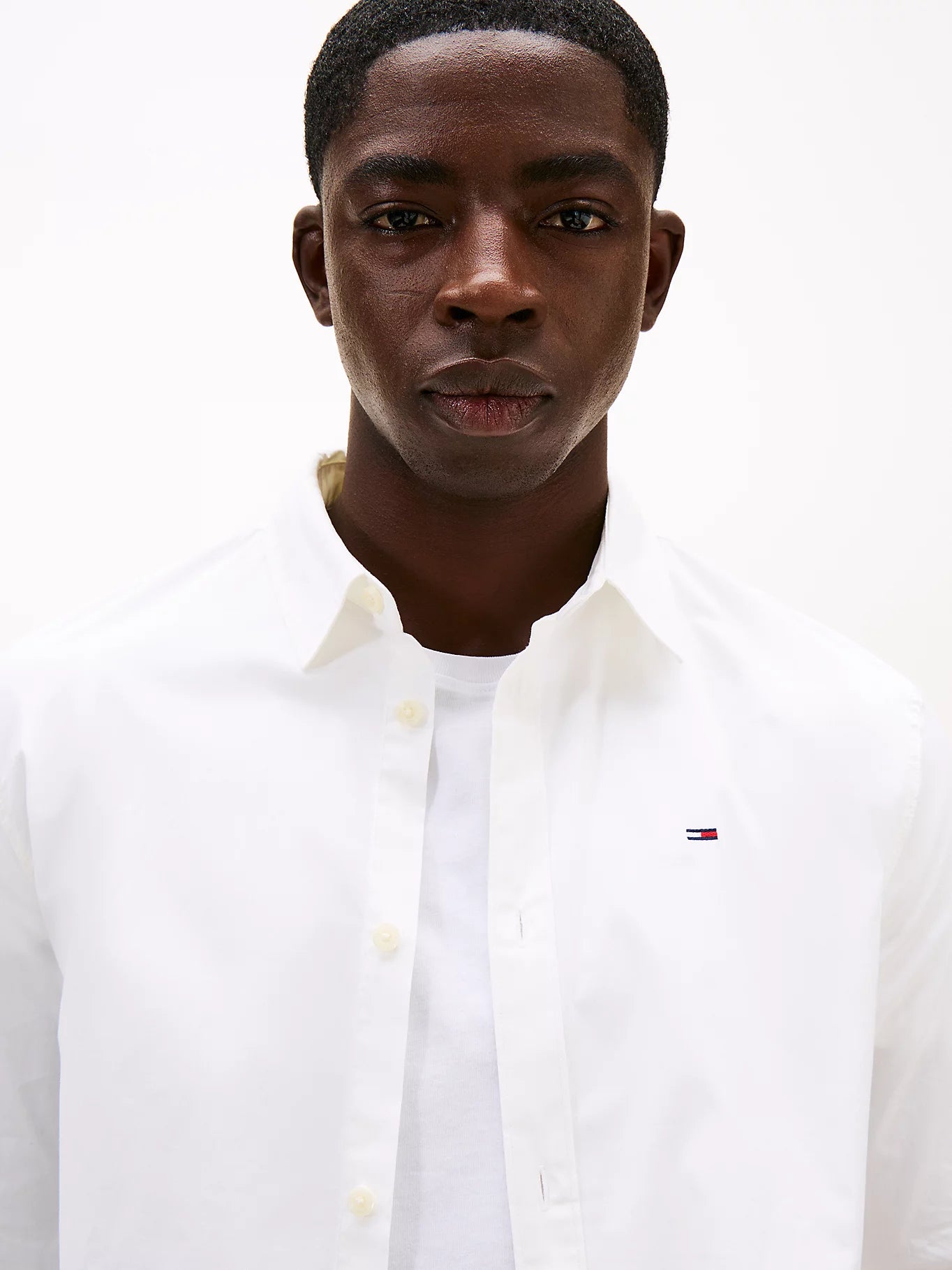 Slim Fit Poplin Shirt - Classic White