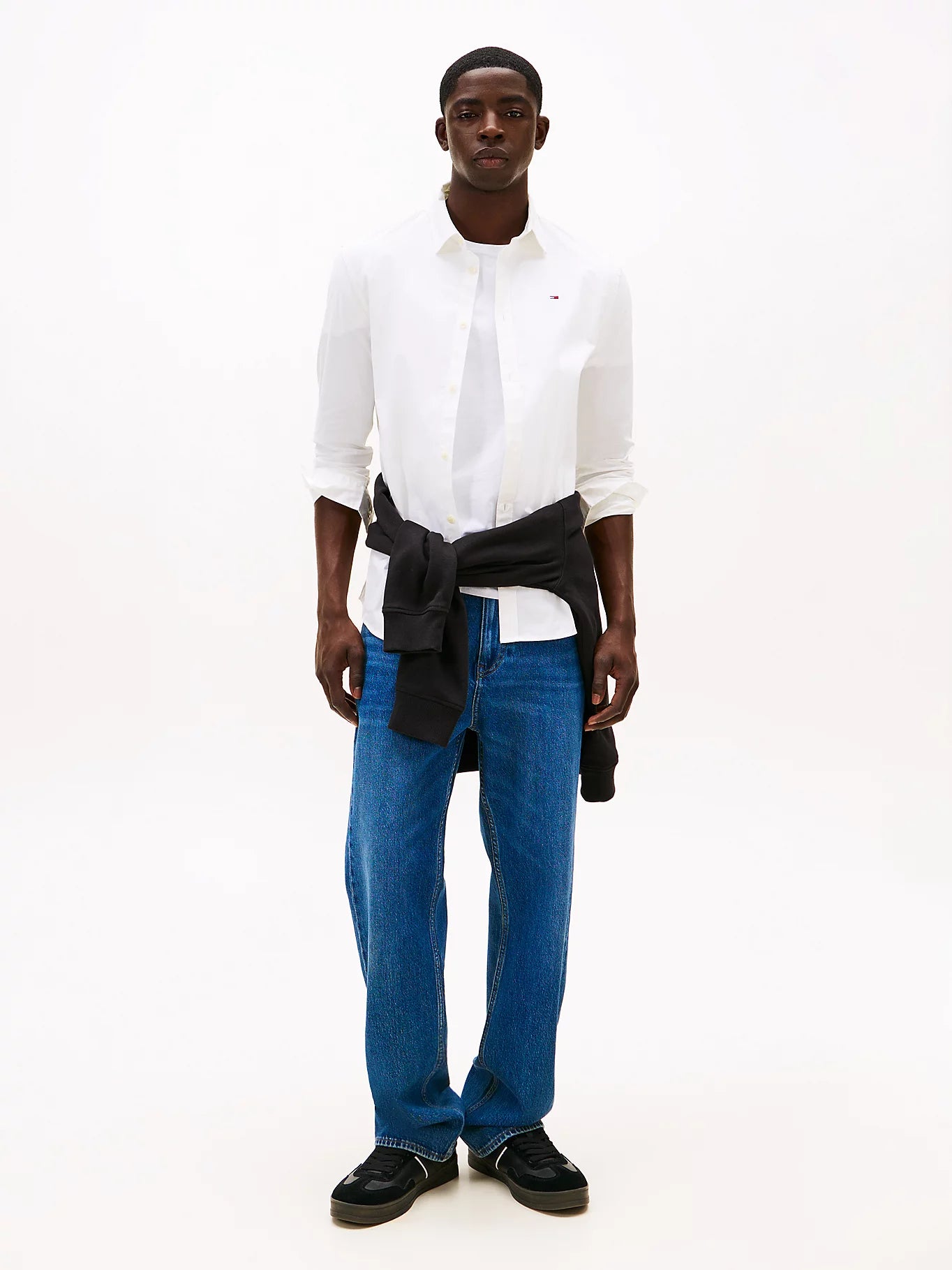Slim Fit Poplin Shirt - Classic White