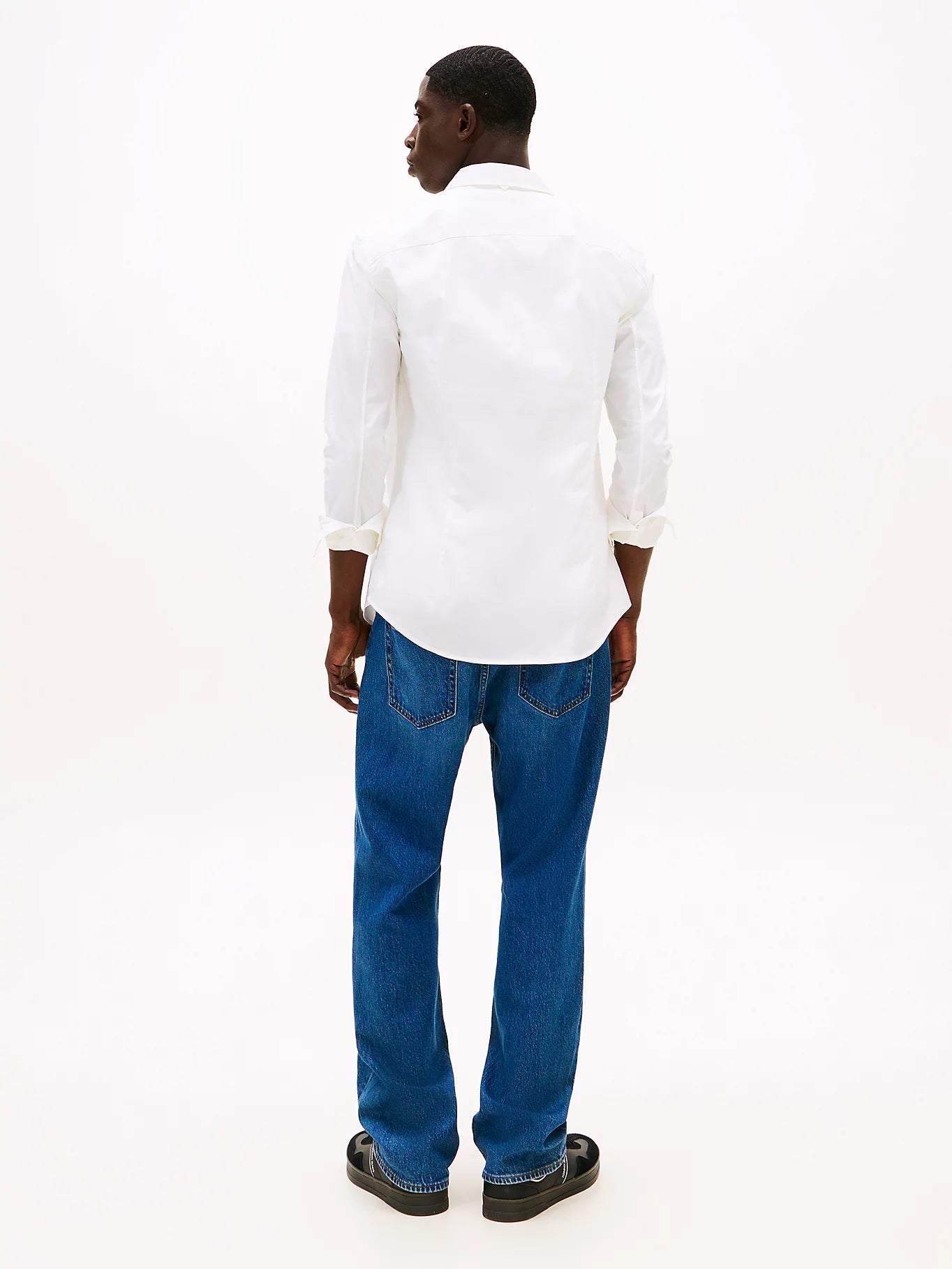 Slim Fit Poplin Shirt - Classic White