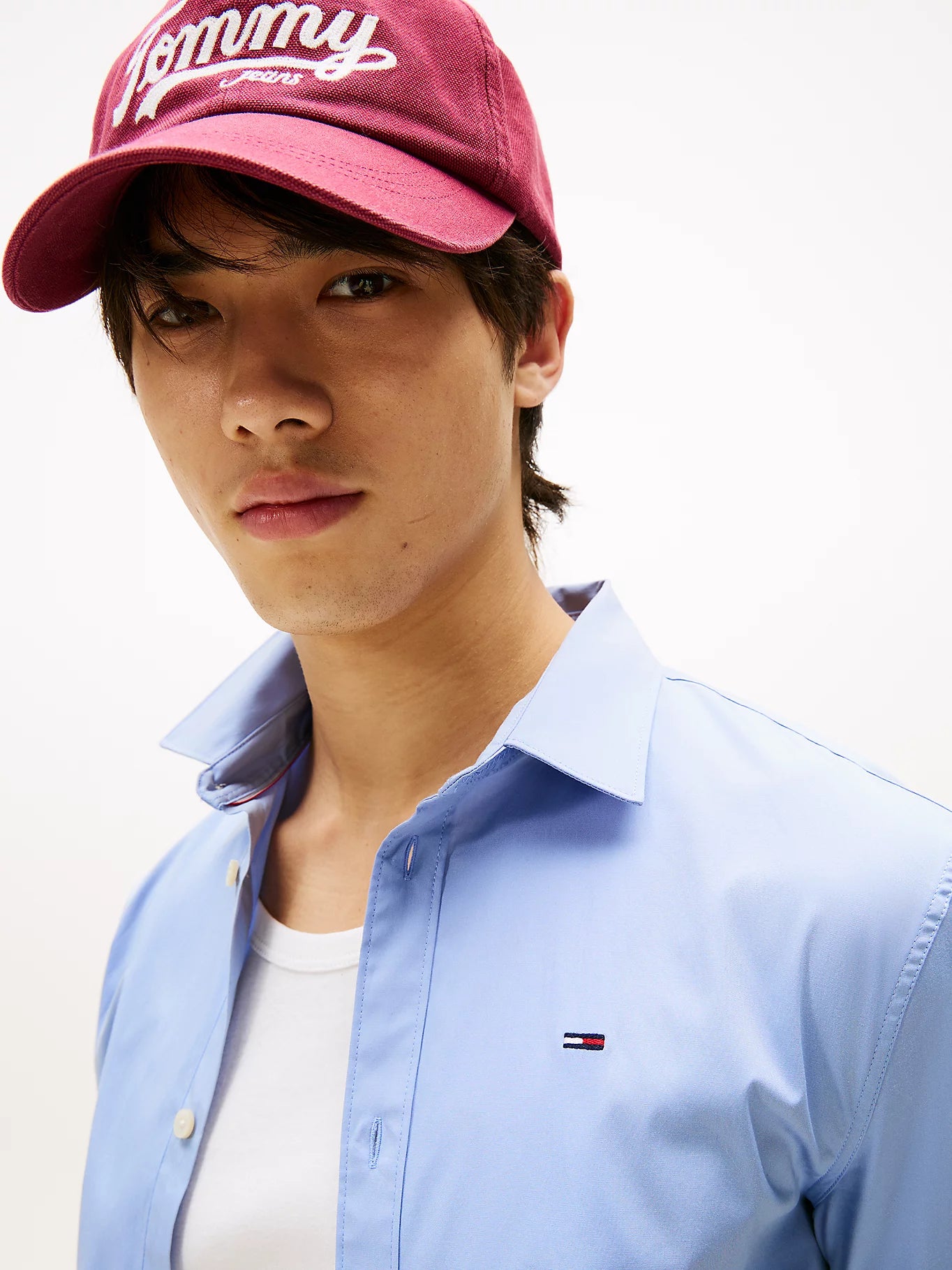 Slim Fit Poplin Shirt - Lavender Lustre