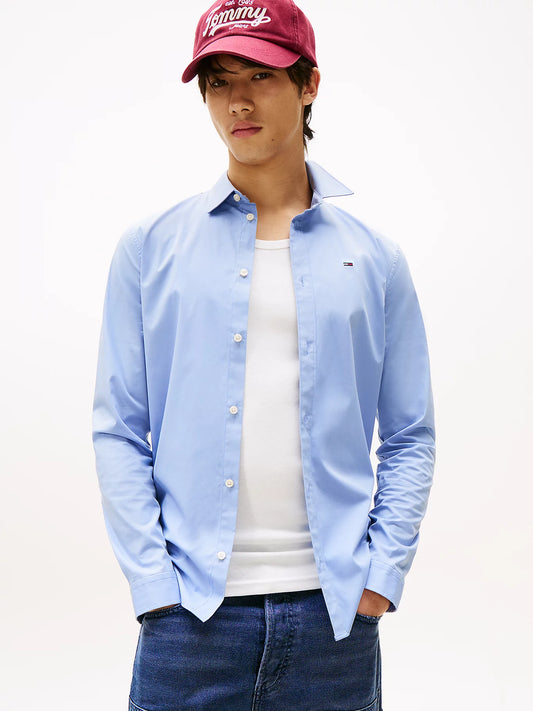 Slim Fit Poplin Shirt - Lavender Lustre