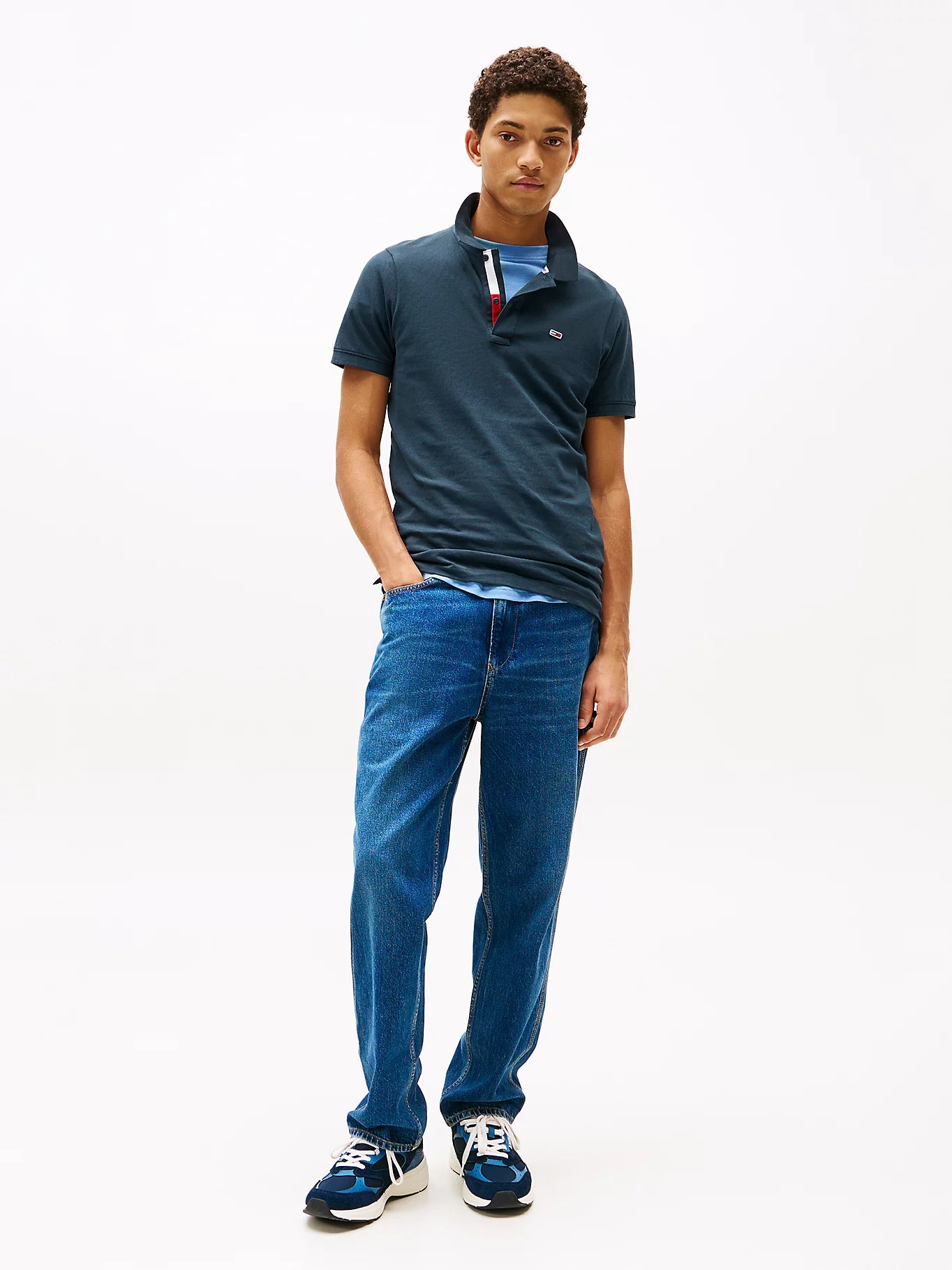 Pure Cotton Slim Fit Polo Shirt - Twilight Navy