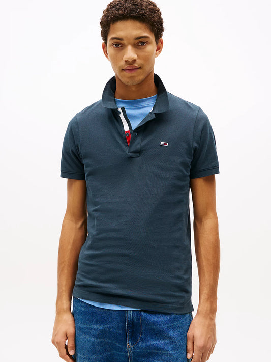 Pure Cotton Slim Fit Polo Shirt - Twilight Navy