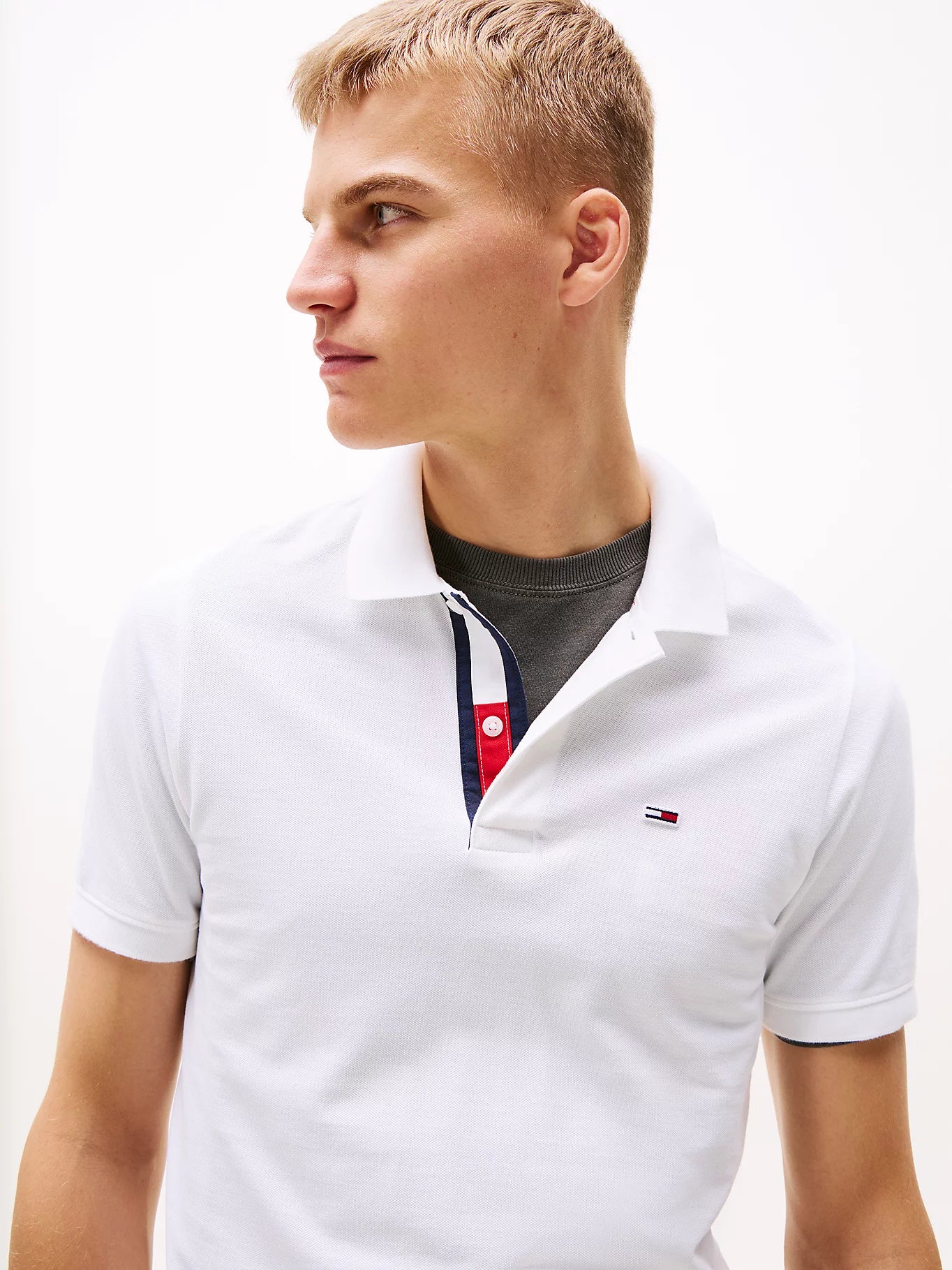 Pure Cotton Slim Fit Polo Shirt - White