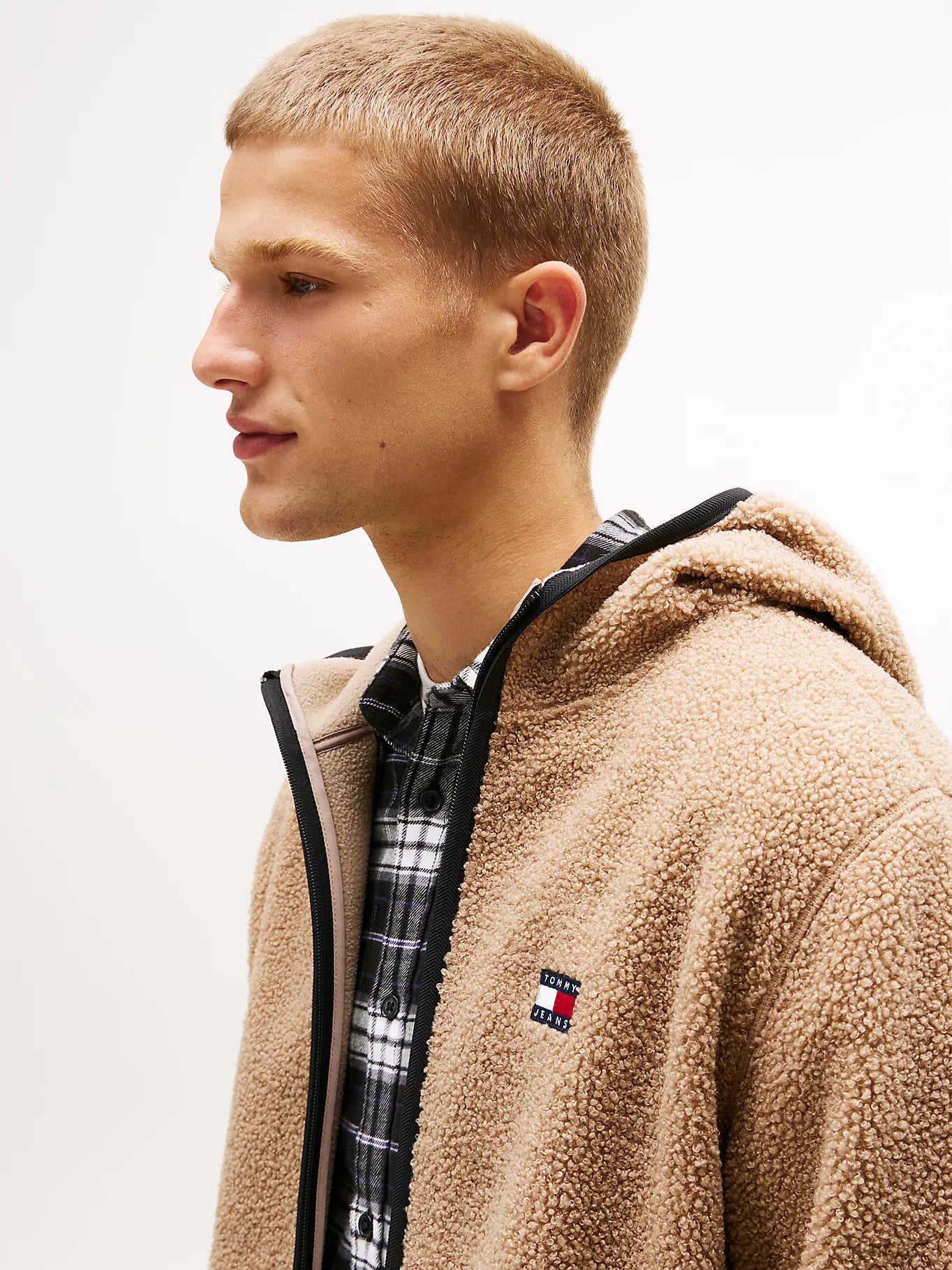Teddy Zip-Thru Hoody - Costal Taupe