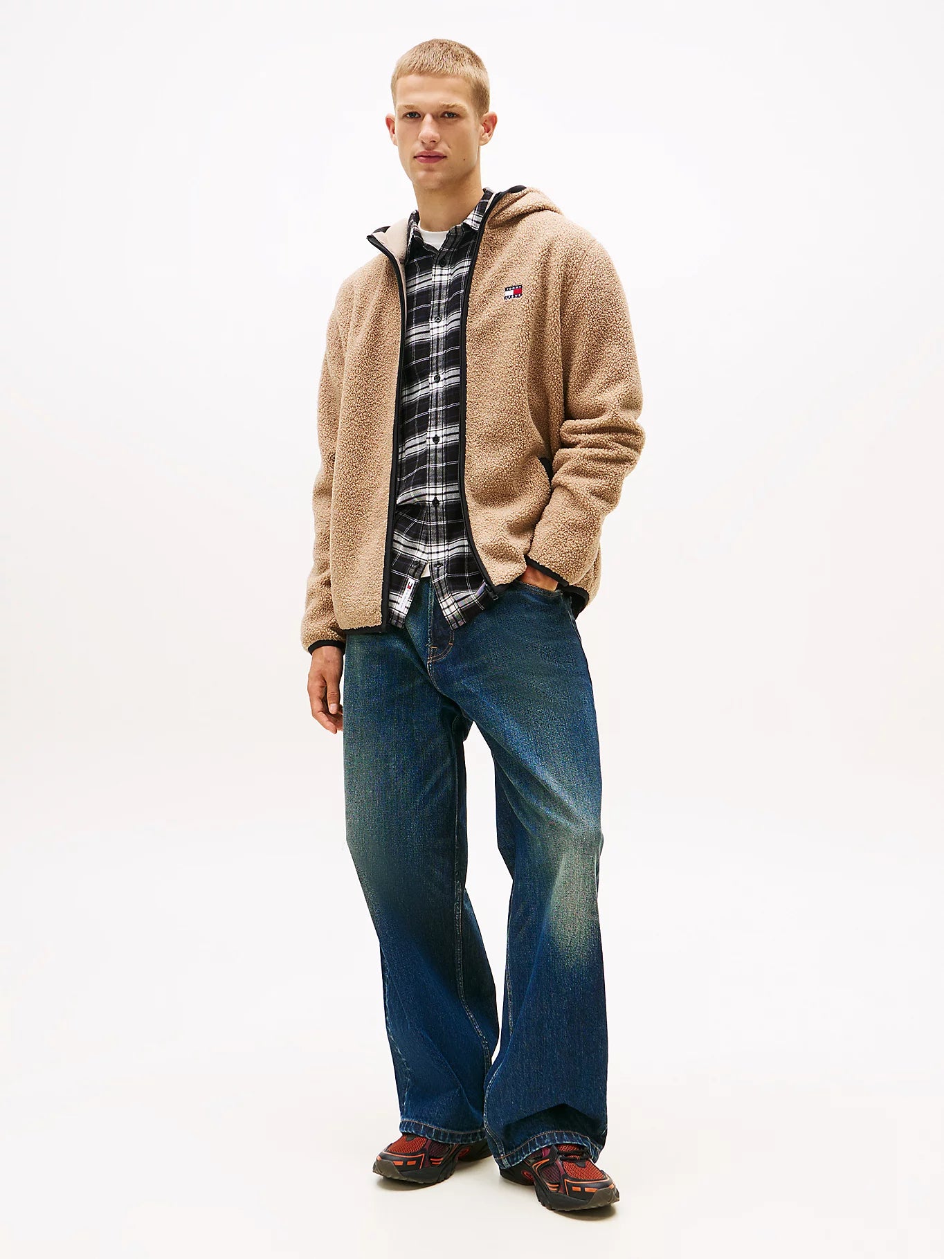Teddy Zip-Thru Hoody - Costal Taupe