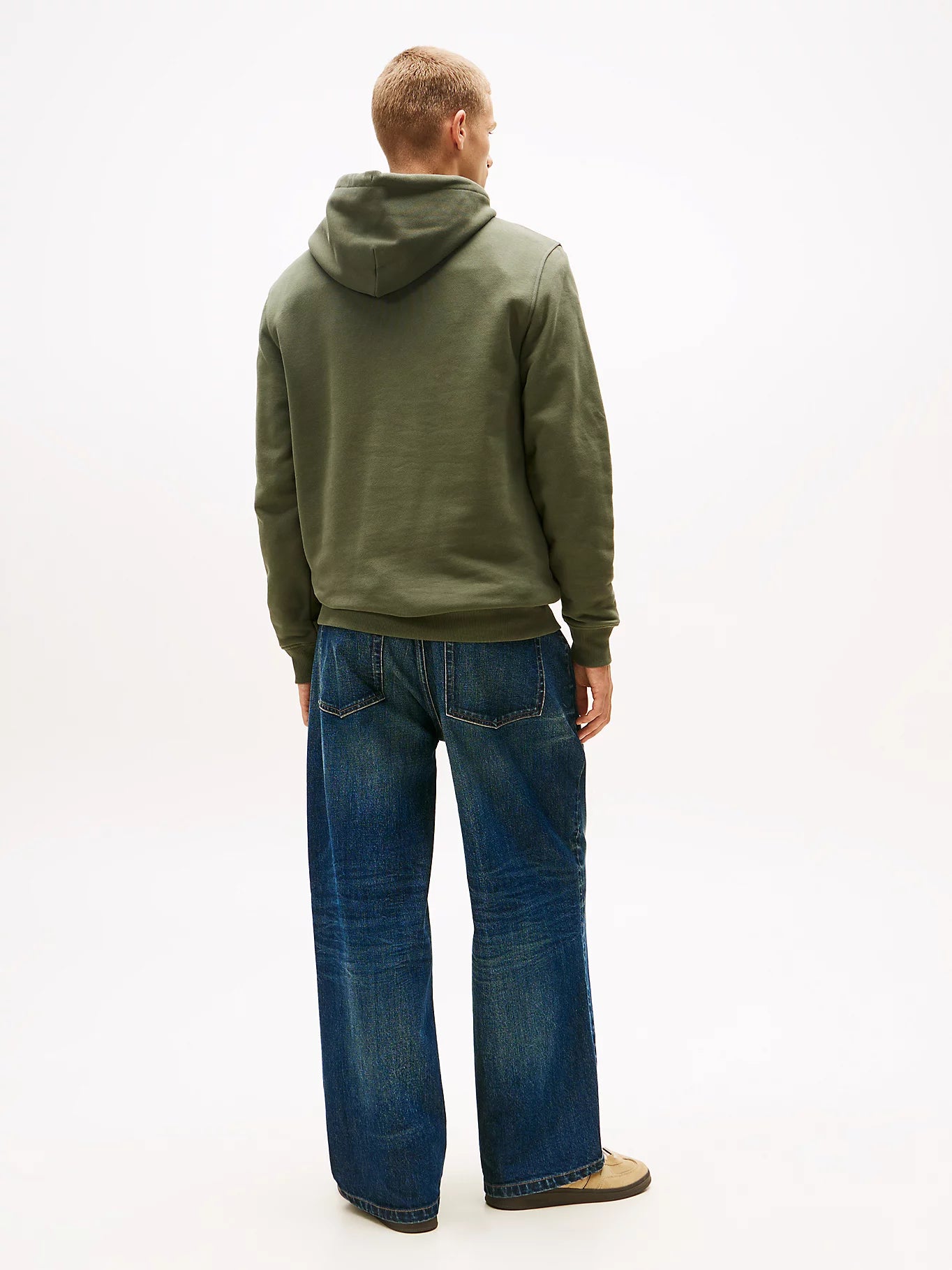 Regular Badge Hoodie - Pewter Green Tonal