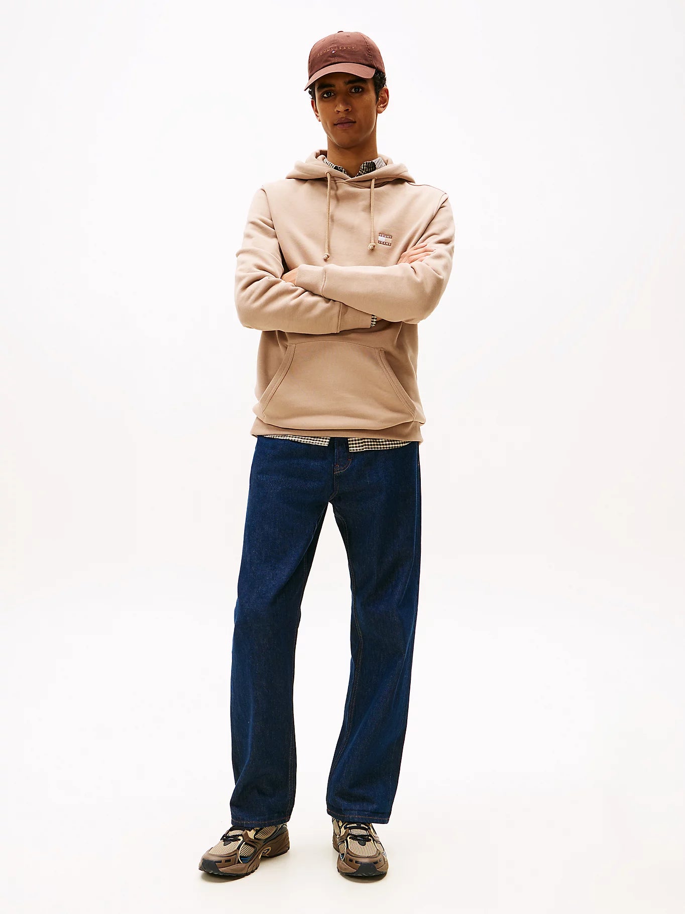 Regular Badge Hoodie - Costal Taupe Tonal