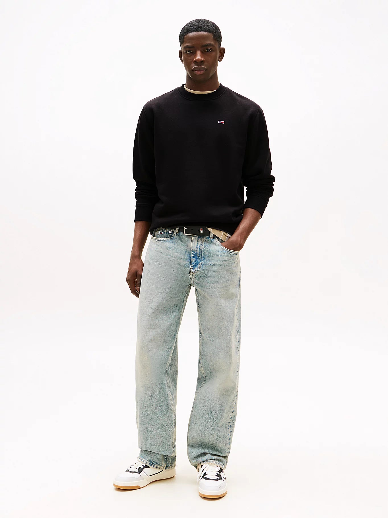 Brushed Fleece Sweatshirt - Black