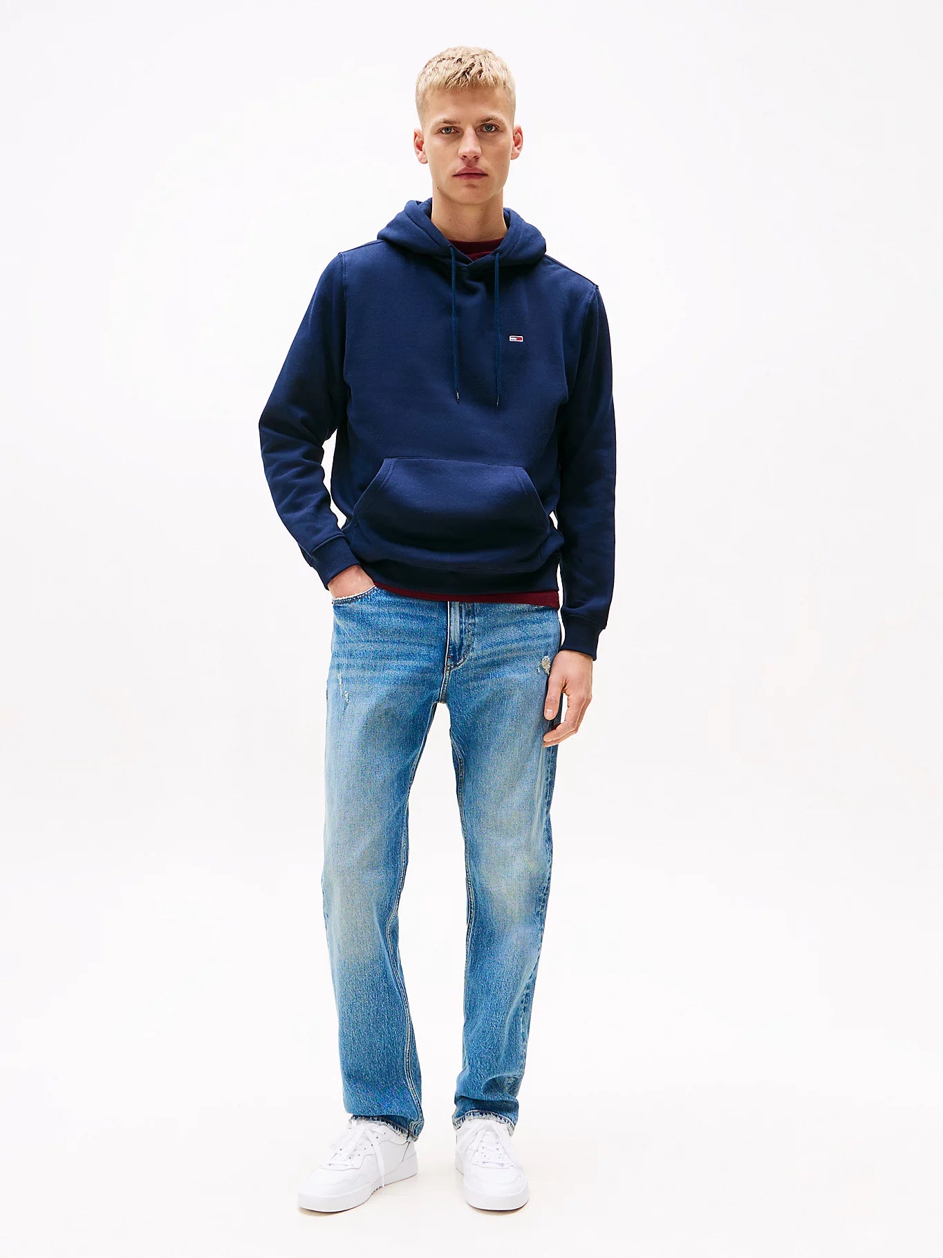 Brushed Fleece Hoody - Dark Night Navy